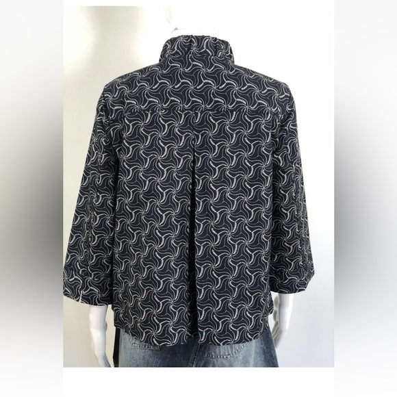 Christopher Banks Womens Size S Jacket Coath Blazer Cape 40s Style Collar Ruffle - Picture 8 of 13